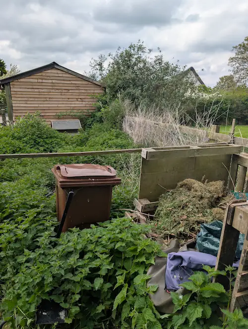 Neglected enclosure perimeter